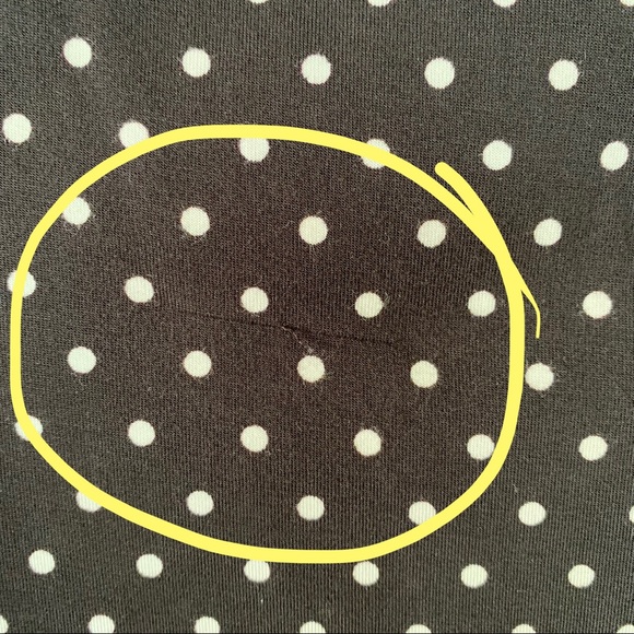 Kate Spade Black w/White Polka Dots Flounced Tank Top - Picture 7 of 8